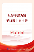学习手记｜以好干部为镜，于口碑中树丰碑